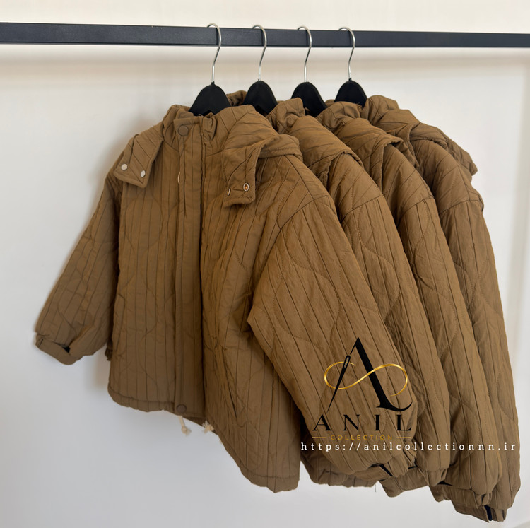 کاپشن قهوهای اسپرت بچگانه وارداتی
